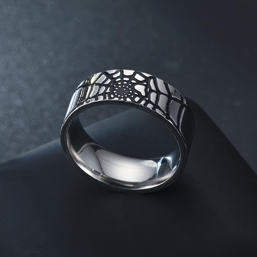 스테인레스 스틸 간단한 스파이더 웹 반지 패션 숙녀 남 - Initial Ring Custom 리뷰 및 가격