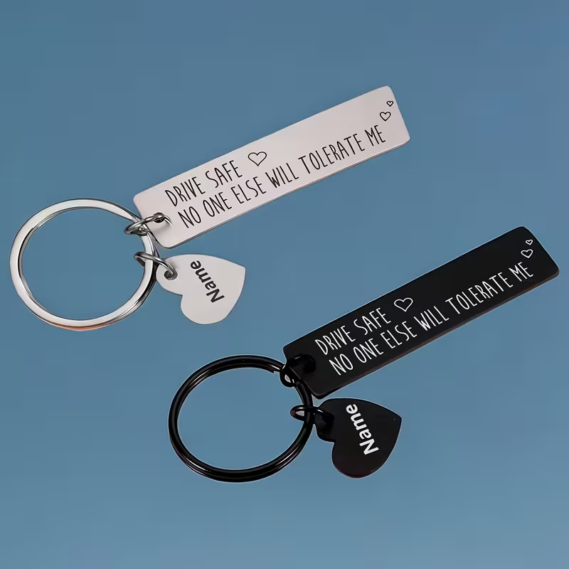 맞춤형 레이저 각인 이름 문자 펜던트 키체인 스테인리스 - Initial Ring Custom 리뷰 및 가격